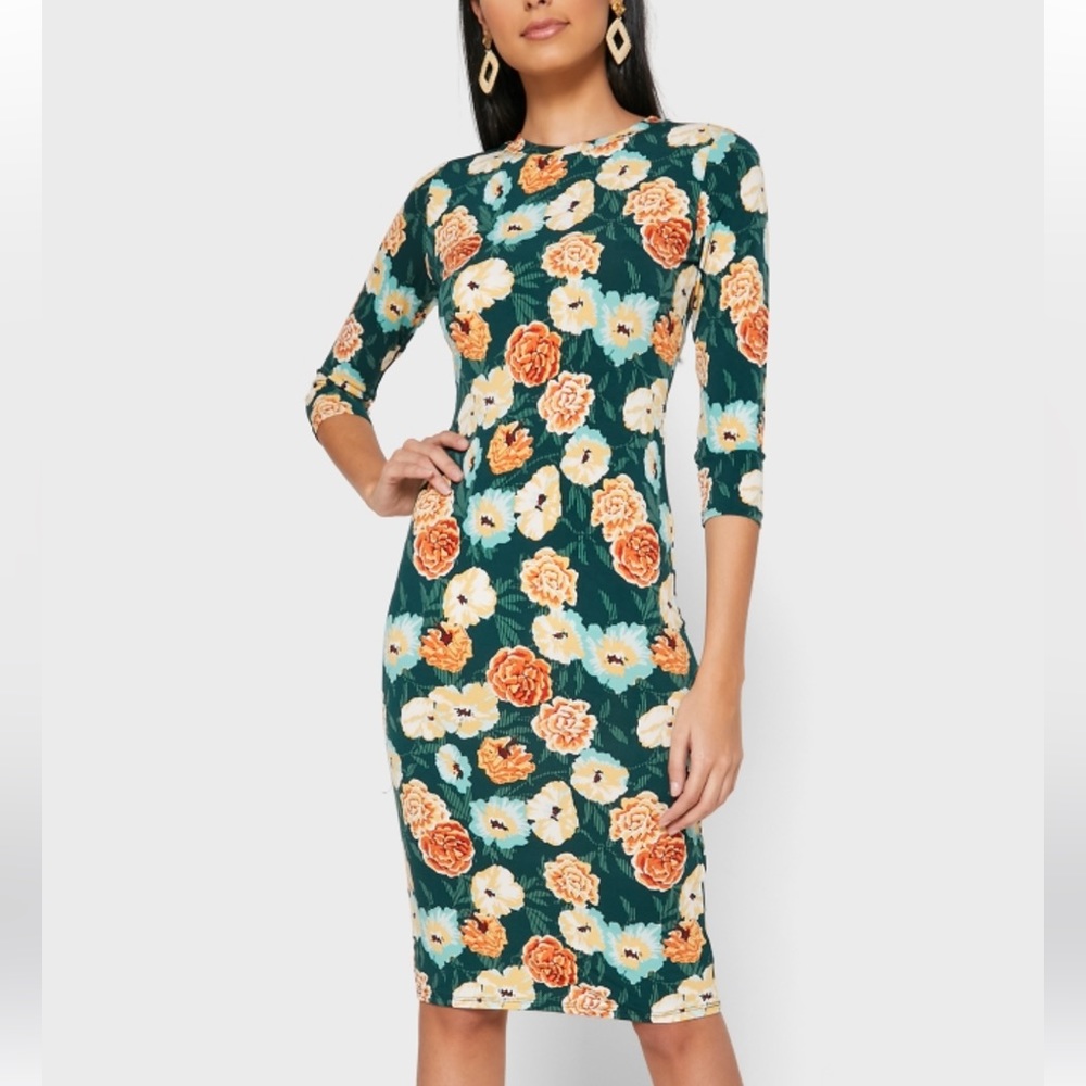 Floral Print Sheath Dress